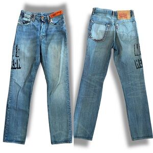 Heron‎ Preston x Levi Women's 501 Standard Fit Vintage Wash Jeans Size W26 L30